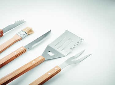 Logo trade promotional gifts image of: 5 Barbecue tools in pouch
