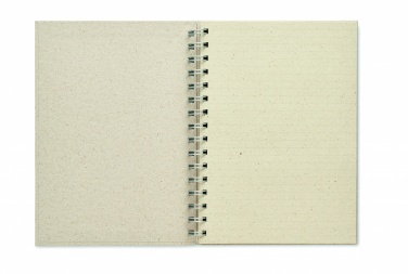 Logo trade promotional product photo of: A5 grass notebook 80 lined
