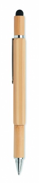 Logotrade promotional giveaway picture of: Spirit level pen in bamboo