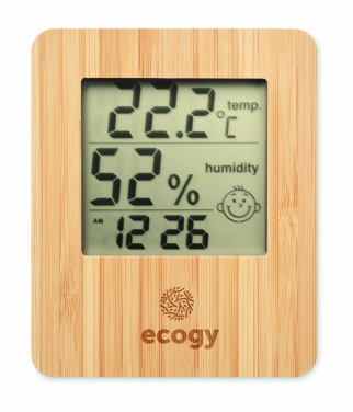 Logotrade promotional items photo of: Bamboo weather station