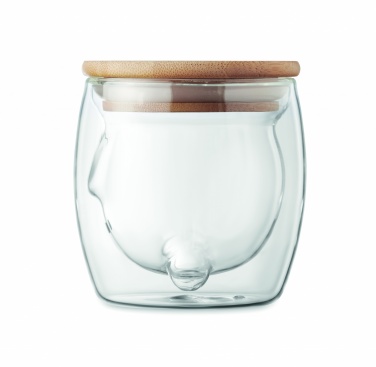 Logo trade promotional products image of: Double wall borosilicate mug