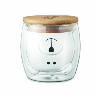 Logo trade promotional giveaways image of: Double wall borosilicate mug
