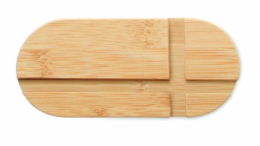 Logo trade corporate gifts picture of: Bamboo tablet/smartphone stand