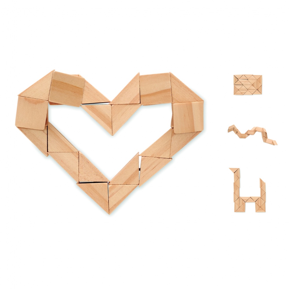 Logotrade promotional product picture of: Wooden puzzle/brain teaser