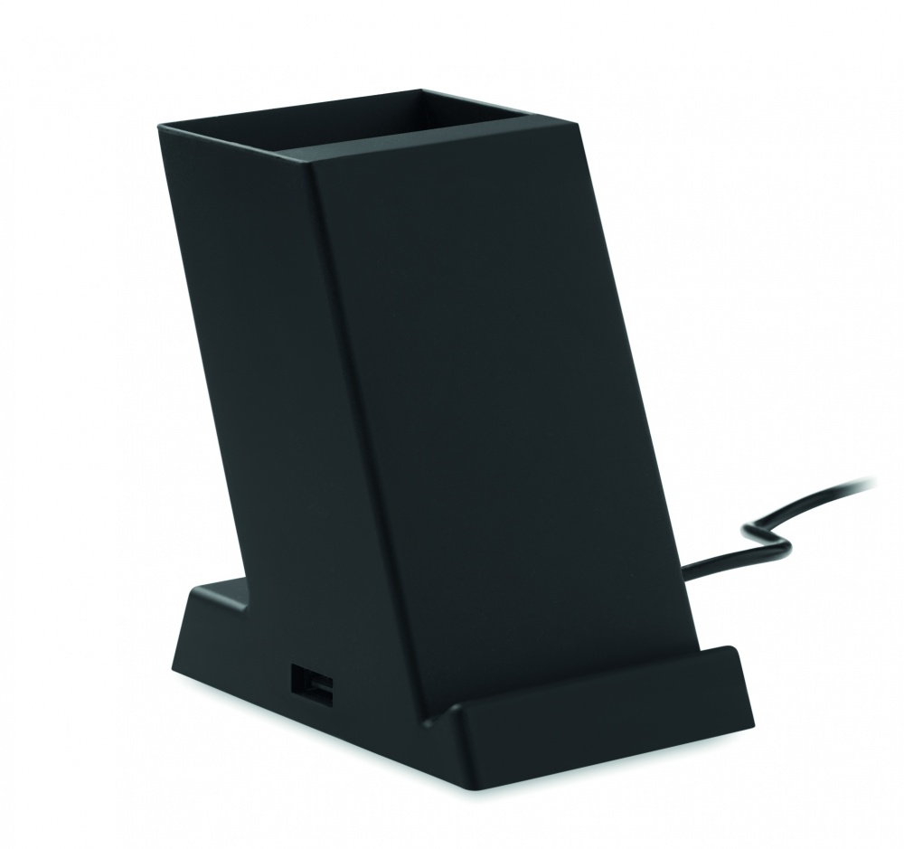 Logo trade corporate gifts image of: Wireless charger ABS 15W