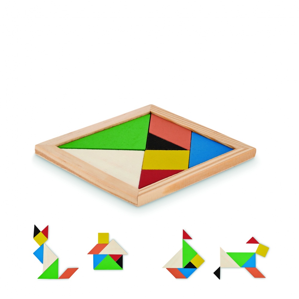 Logotrade corporate gifts photo of: Tangram puzzle in wood