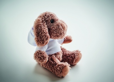 Logo trade corporate gifts image of: Dog plush wearing a hoodie