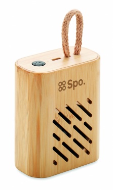 Logotrade business gifts photo of: 3W Bamboo wireless speaker