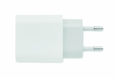 Logotrade advertising product image of: 18W 2 port USB charger EU plug