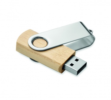 Logo trade promotional products picture of: Techmate bamboo USB 16GB       MO6898-40