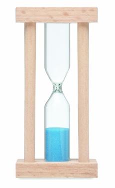 Logo trade advertising products picture of: Wooden sand timer 3 minutes