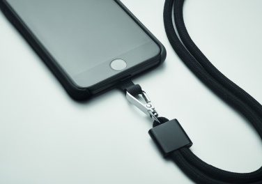 Logotrade promotional products photo of: RPET Phone holder lanyard
