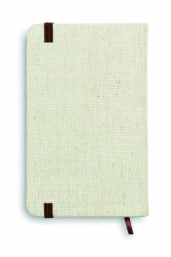 Logo trade promotional gifts picture of: A6 canvas notebook lined