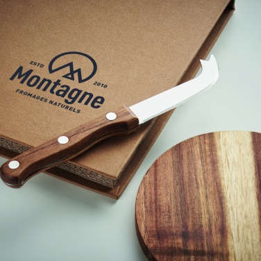 Logo trade corporate gifts picture of: Acacia cheese board set Dresden