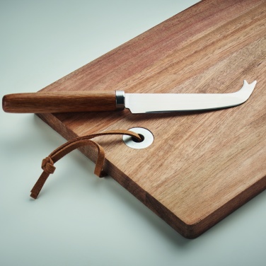 Logotrade advertising products photo of: Acacia wood cheese board set Hannover
