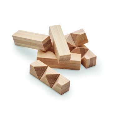 Logotrade promotional merchandise picture of: Bamboo brain teaser star shape