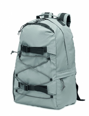 Logo trade promotional gifts image of: High reflective backpack 190T