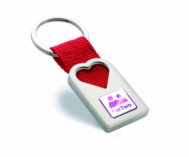 Logotrade promotional giveaways photo of: Heart metal key ring Kemi