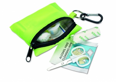 Logo trade promotional giveaways picture of: First aid kit w/ carabiner