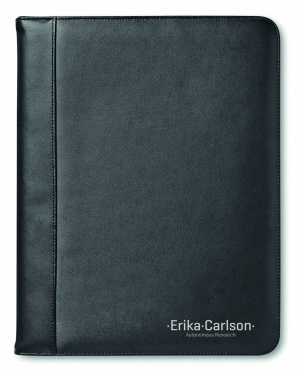 Logo trade promotional items image of: A4 leather conference folder