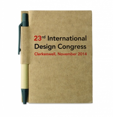 Logotrade advertising products photo of: Recycled notebook with pen