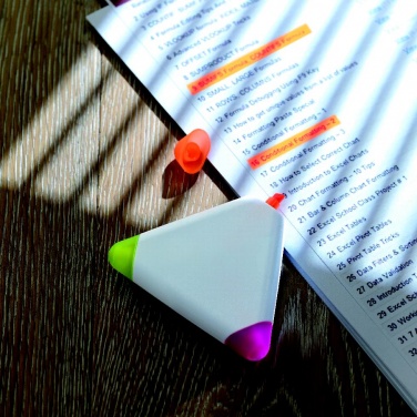 Logotrade business gifts photo of: Triangular highlighter