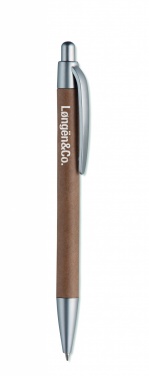 Logo trade advertising products picture of: Carton barrel ball pen