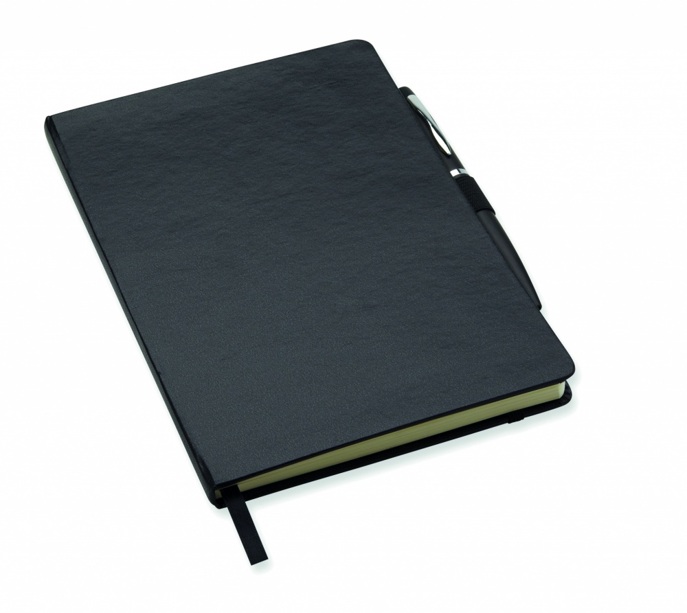 Logotrade promotional gifts photo of: A5 notebook with pen 72 lined