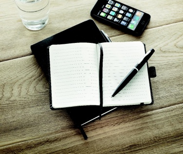 Logotrade promotional merchandise picture of: A6 notebook with pen 72 lined