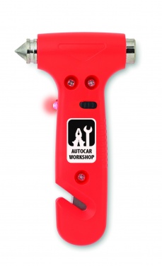 Logo trade promotional merchandise photo of: 3 in 1 Emergency hammer