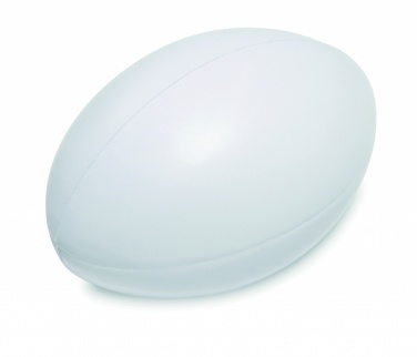 Logo trade promotional giveaways image of: Anti-stress PU rugby ball