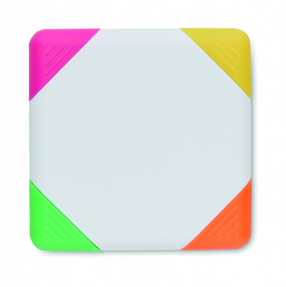 Logo trade promotional item photo of: Square shaped highlighter