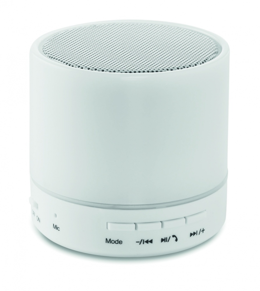 Logotrade promotional merchandise picture of: Round wireless speaker LED