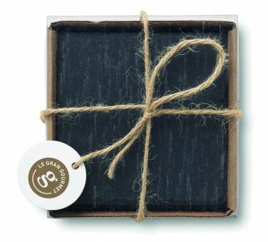 Logotrade promotional products photo of: Slate coasters with EVA bottom