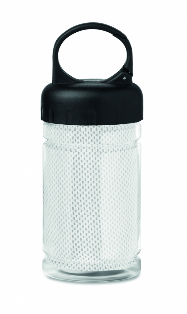 Logo trade promotional giveaway photo of: Cooling towel in PET bottle