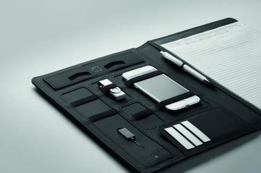 Logo trade advertising products picture of: A4 folder w/wireless charger5W