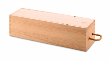 Logo trade promotional merchandise image of: Wooden wine box