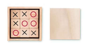 Logo trade promotional item photo of: Wooden tic tac toe