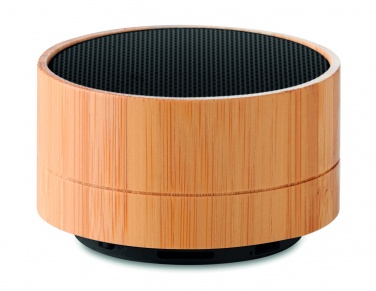 Logo trade promotional merchandise photo of: 3W Bamboo wireless speaker
