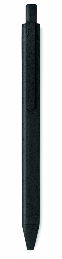 Logo trade corporate gifts picture of: Wheat Straw/ABS push type pen