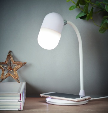 Logotrade promotional merchandise picture of: Wireless charging lamp speaker