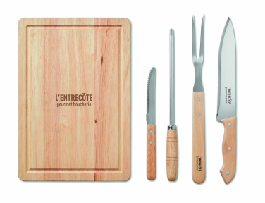 Logotrade promotional giveaway image of: Set of 4 BBQ Grilling accessori
