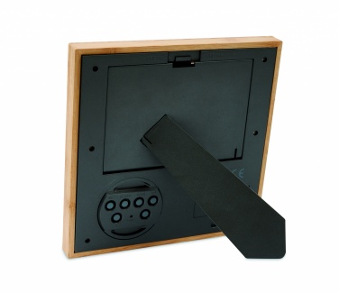 Logo trade promotional items image of: Photo frame with weather statio