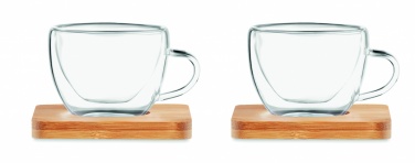 Logotrade promotional product image of: Set of 2 double wall espresso
