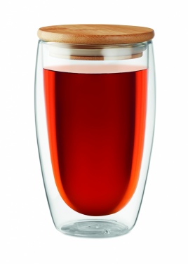 Logo trade promotional giveaways picture of: Double wall  glass 450 ml Frankfurt