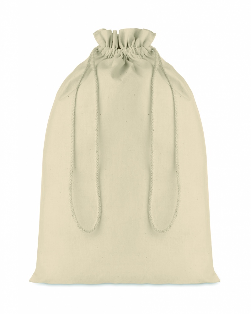 Logotrade promotional item picture of: Large Cotton draw cord bag 30 x 47 cm