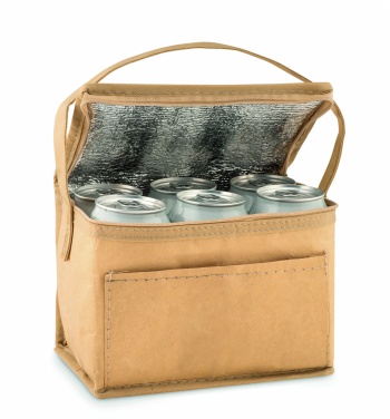 Logo trade business gift photo of: 6 can woven paper cooler bag