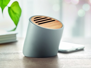 Logo trade business gift photo of: Wireless speaker limestone