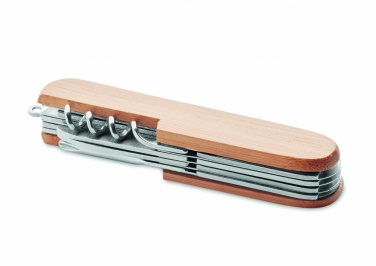 Logotrade promotional merchandise picture of: Multi tool pocket knife bamboo