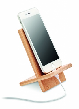 Logotrade promotional giveaways photo of: Bamboo phone stand/ holder WHIPPY